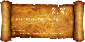 Kaminszky Marcella névjegykártya